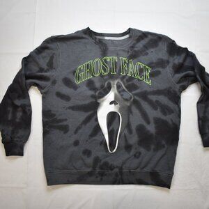 Ghostface Ghost Face The Icon Of Halloween Mens Black Dye Sweatshirt New Small